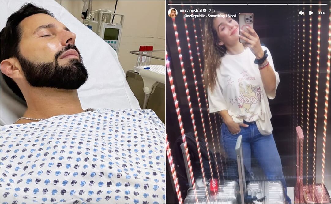 Poncho de Nigris comparte fotos de su hospitalización y Marcela Mistral, su esposa, publica fotografías en sus redes de un posible viaje.
Fotos: Instagram