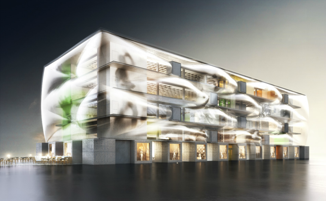 Le Nuage alza a 17 metros de altura. Su fachada es de 60 metros y rodea una superficie total de tres mil metros cuadrados. (Foto: Cortesía: Philippe Strack)