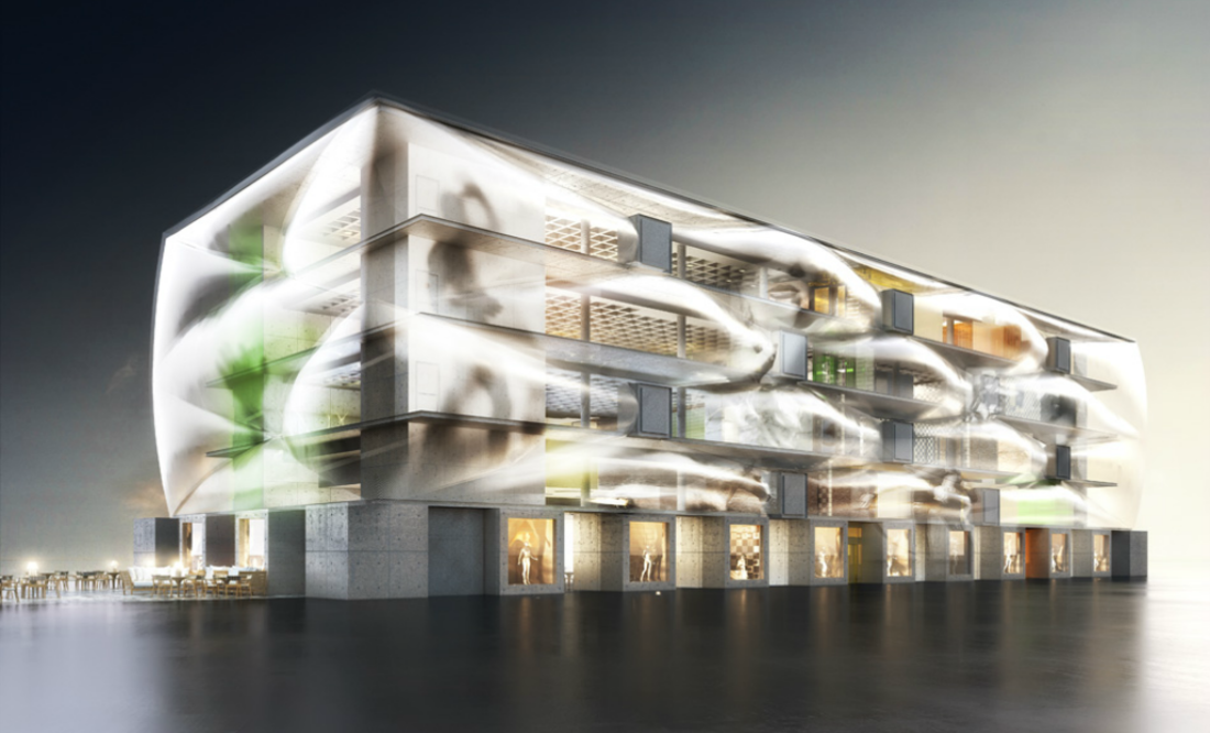 Le Nuage alza a 17 metros de altura. Su fachada es de 60 metros y rodea una superficie total de tres mil metros cuadrados. (Foto: Cortesía: Philippe Strack)