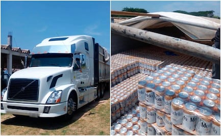 ¡Llevaba cervezas presuntamente clonadas! Así aseguraron tráiler con carga en Oaxaca VIDEO