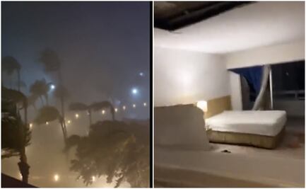 VIDEOS: Así grabaron desde hoteles de Acapulco el impacto del huracán "Otis" en tierra