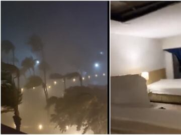 VIDEOS: Así grabaron desde hoteles de Acapulco el impacto del huracán "Otis" en tierra