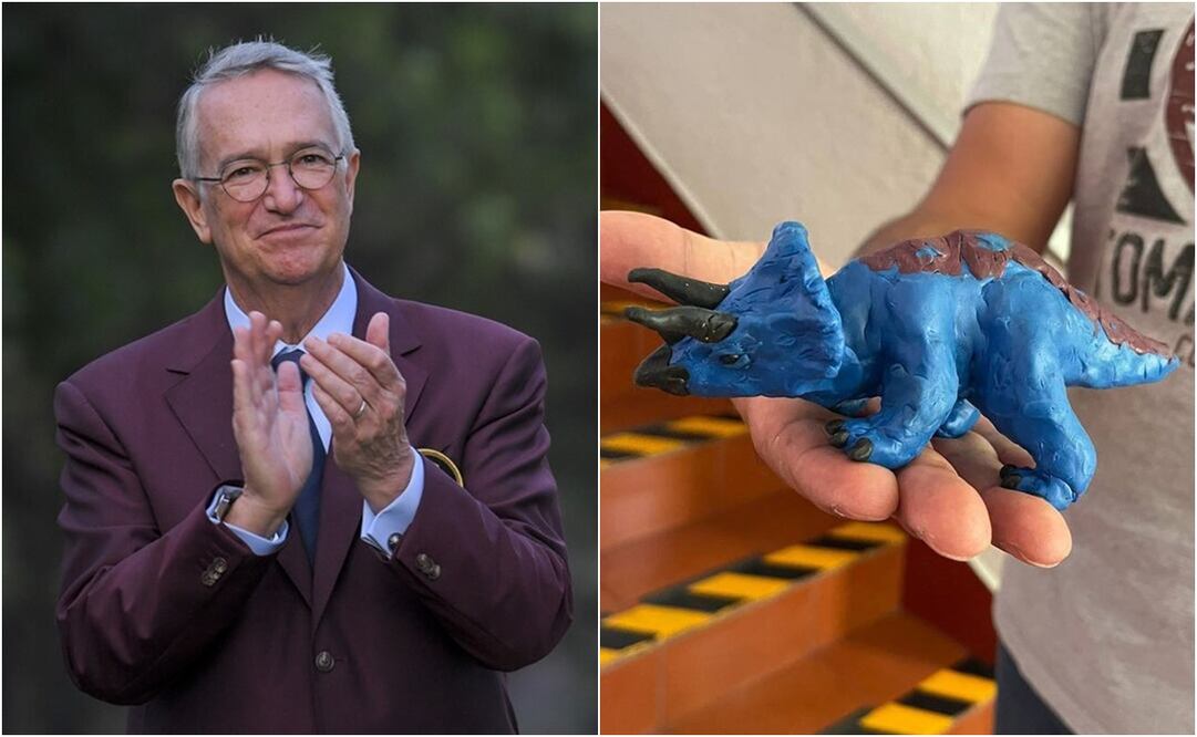 El magnate mexicano mostró imágenes del épico dinosaurio. Foto: X