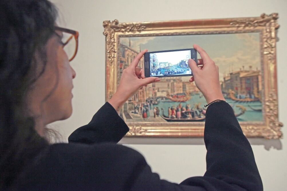 Las pinturas destacan sitios emblemáticos de la ciudad llamada La Serenissima (ADRIAN HERNANDEZ. EL UNIVERSAL)