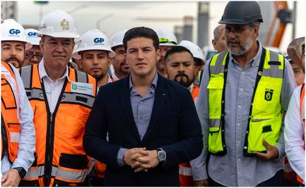 Samuel García supervisa tramo de nueva Línea del Metro que irá al Aeropuerto de Monterrey