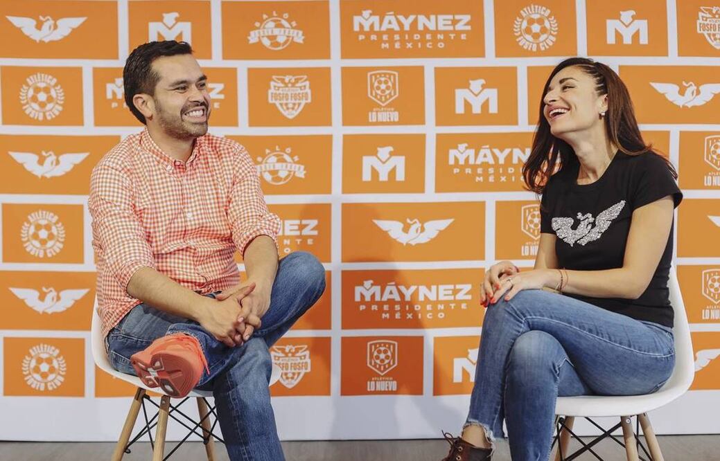 Laura Ballesteros y Jorge Álvarez Máynez. Foto: Especial