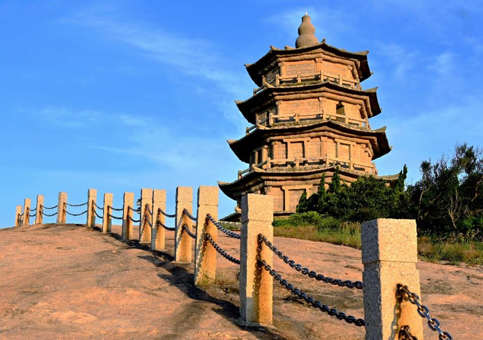 Pagoda Wanshou en la provincia de Fujian, en el sureste de China. Foto: Xinhua 