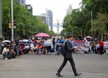 Plantón de la CNTE deja pérdidas millonarias; Canaco CDMX reporta 122 mdp en afectaciones