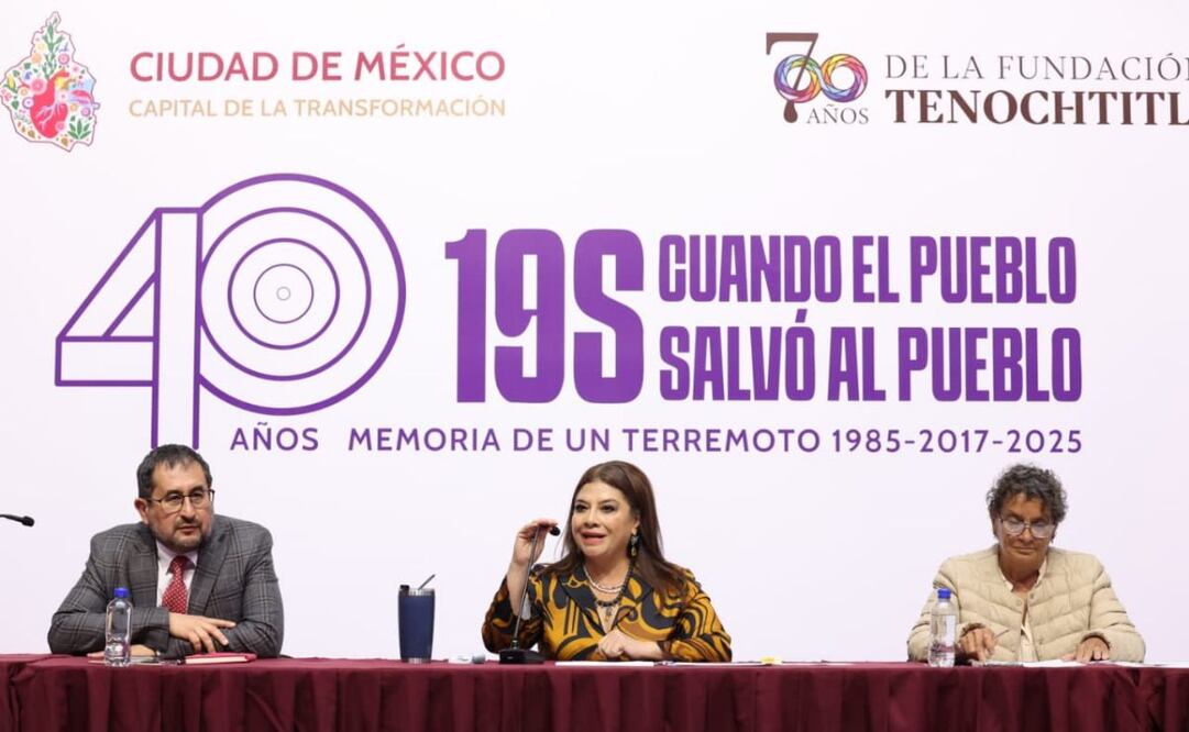 Clara Bugada anuncia actividades para conmemorar a las víctimas de los terremotos de 1985 y 2017.
Foto: Laura Arana (29/08/25)