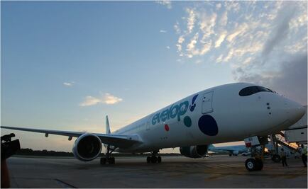 Aterriza en Cancún uno de los aviones más modernos del mundo