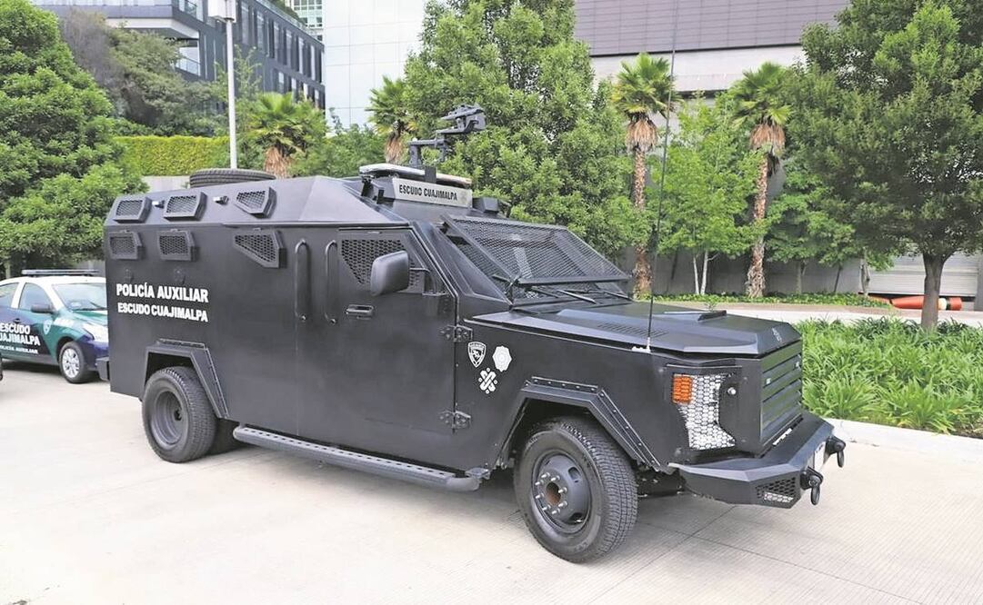 Esta unidad blindada y pesada no fue arrendada con el contrato de las patrullas en Cuajimalpa, sino que fue comprada por la demarcación, destacó el alcalde. Foto: Especial.