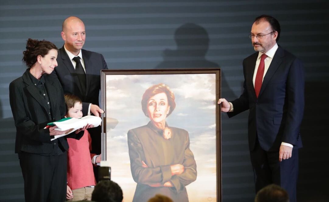 Homenaje luctuoso a Rosario Green Macias en la Secretaría de Relaciones Exteriores en la Ciudad de México. (FOTOS: Iván Stephens. EL UNIVERSAL)