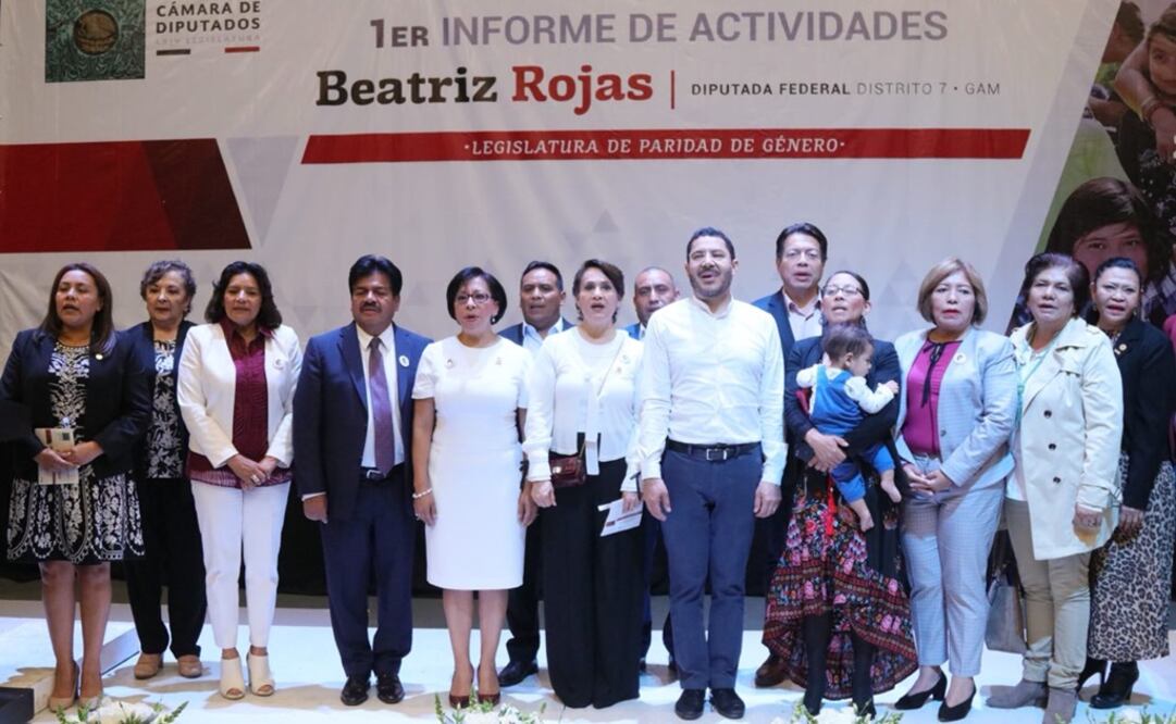 Primer Informe de la diputada federal de Morena, Beatriz Rojas Martínez. Foto: Cortesía