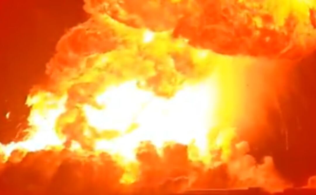 Cohete Starship explota esta noche, durante prueba de rutina. Captura de pantalla