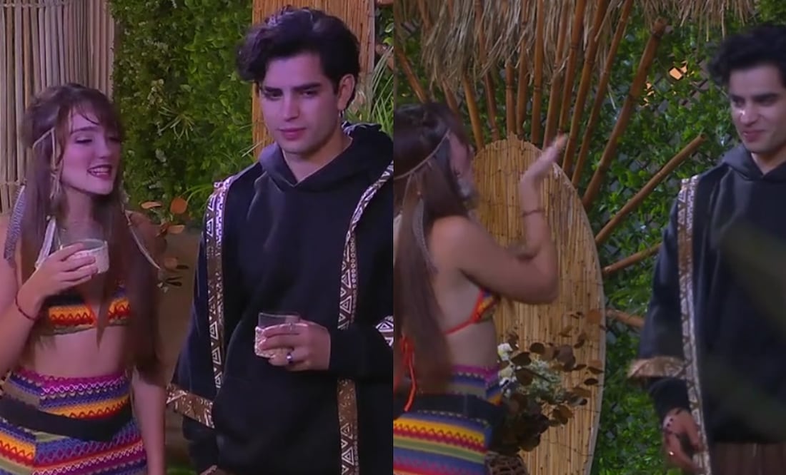 Elaine y Aarón Mercury compartieron momentos en la noche de fiesta dentro de "La casa de los famosos México". Foto: TikTok.