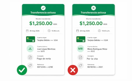 Transferencias bancarias: estas palabras podrían congelar tu cuenta