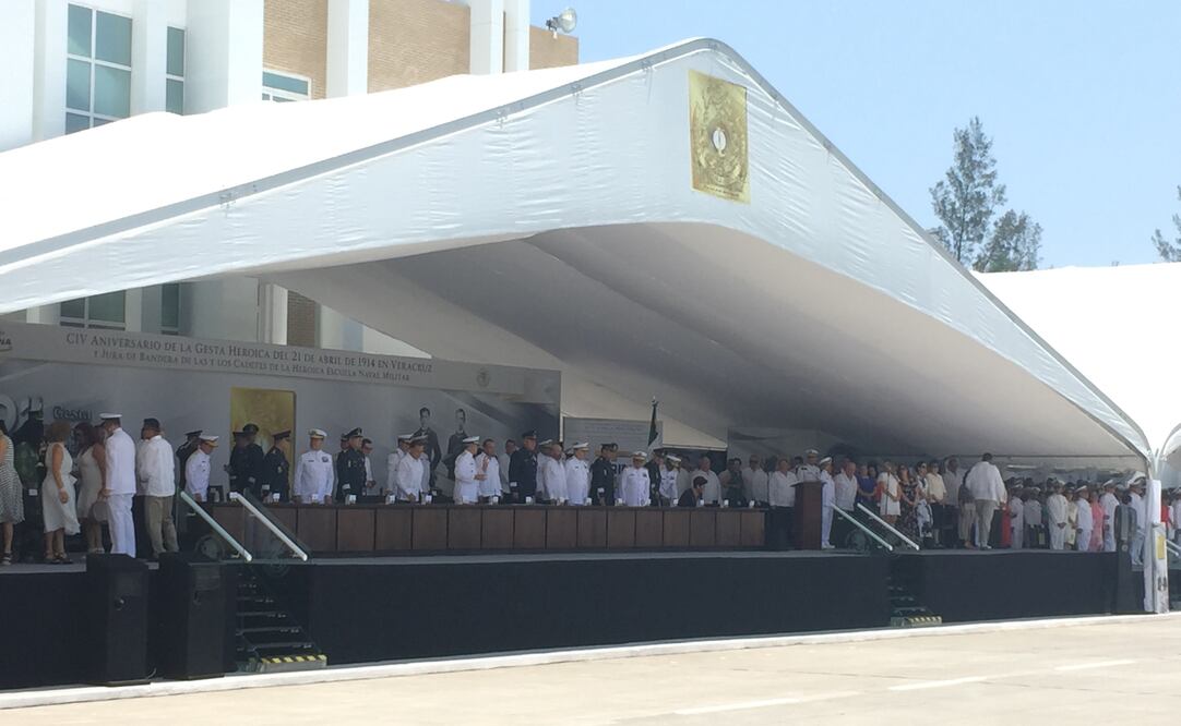 Aniversario CIV de la gesta heroica del 21 de abril de 1914 en Veracruz. Foto: Especial