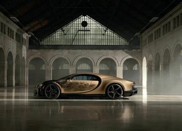 El Bugatti con dibujos hechos a mano para despedir el Chiron