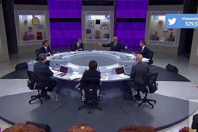 Todos contra todos: candidatos a la presidencia intercambian acusaciones en tercer debate