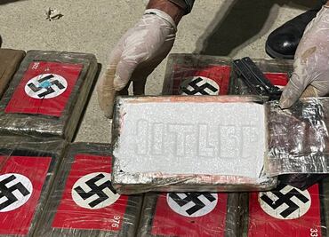Incautan 58 kilos de cocaína con simbología nazi en Perú; su destino era Bélgica