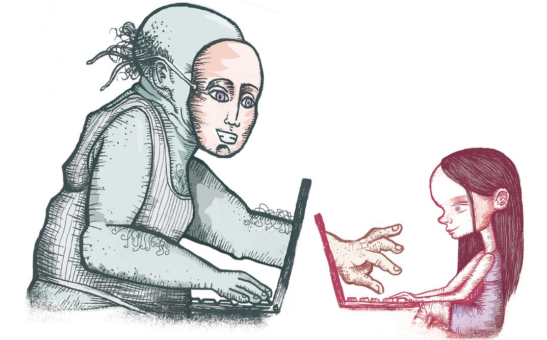 Bitdefender, una importante institución rumana de seguridad en internet, realizó un estudio en el que reveló que 30% de los menores de 14 años sufren ciberacoso a nivel mundial (ILUSTRACIÓN: ROSARIO LUCAS)