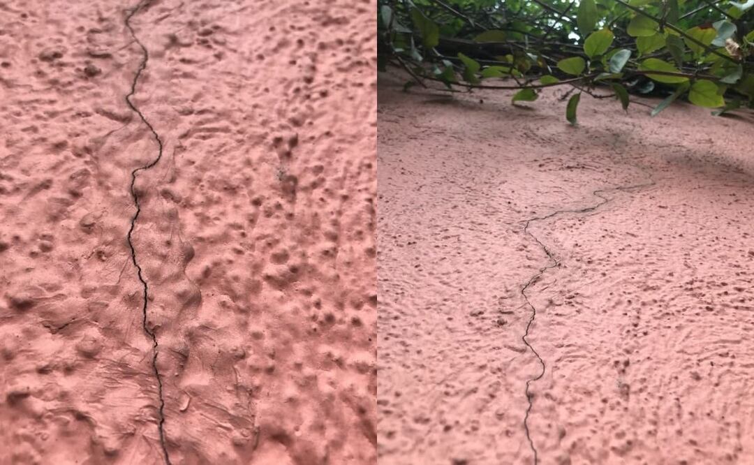 En la zona cero del microsismo de ayer, vecinos de la colonia Las Águilas pensaron que la tierra se abría y que sus casas se les vendrían encima . Foto: El Gráfico.