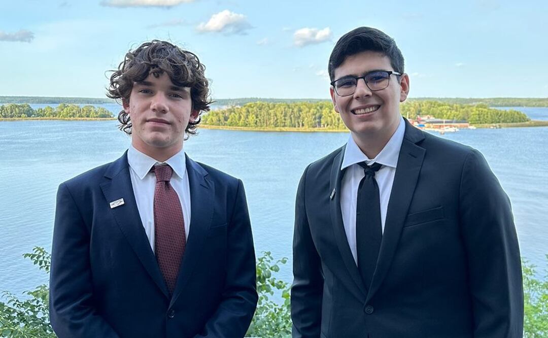 Fernando de Silva y Carlos Erquizio, estudiantes de PrepaTec Sonora, ganaron el Premio Nacional Juvenil del Agua y el Stockholm Junior Water Prize con su proyecto: "Shrimply The Best". / Foto: cortesía.