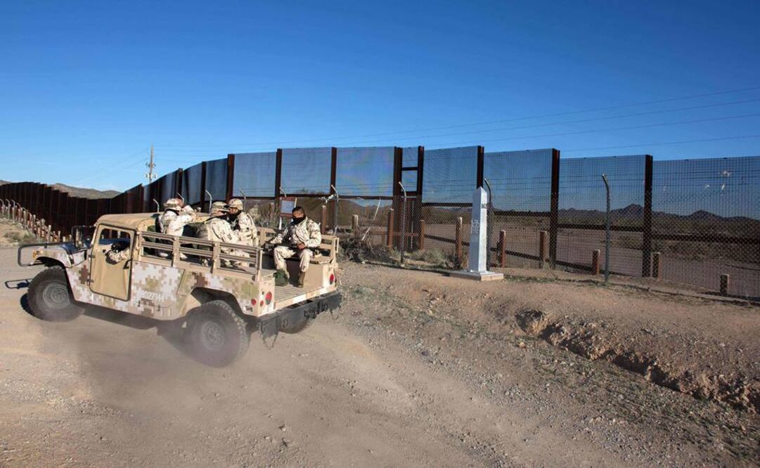 Soldados de Estados Unidos en la frontera entre el país del norte y México (Foto: AFP)