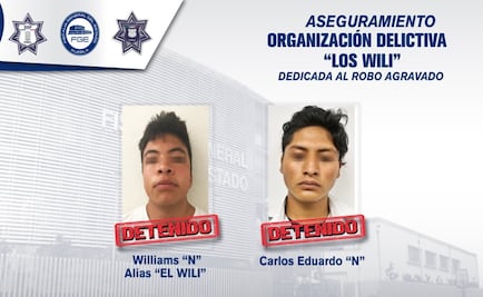 Capturan a miembros de la banda "Los Wili" en Puebla