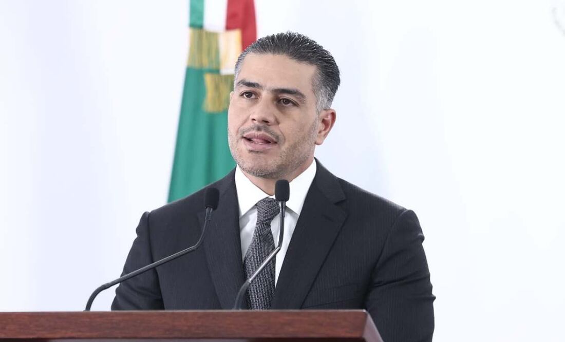 Conferencia de prensa del gabinete de seguridad en la que se dieron detalles sobre la detención y extradición de 26 personas pertenecientes al crimen organizado. Foto: Gabriel Pano / EL UNIVERSAL