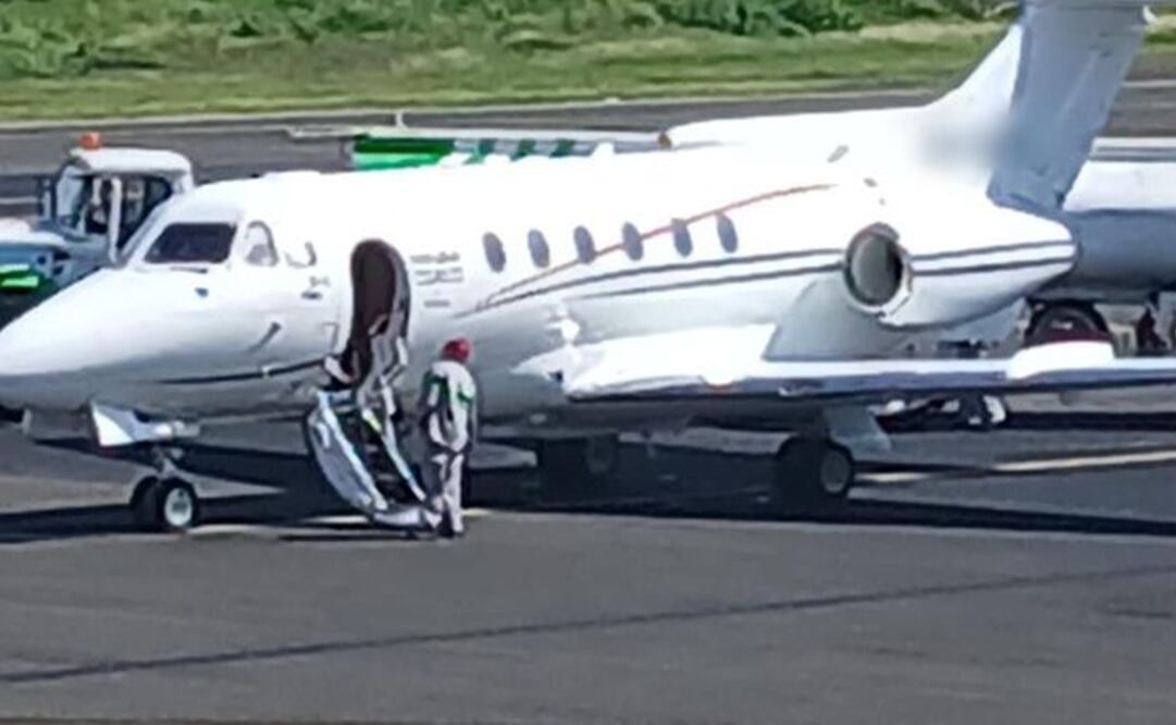 Avión privado con personas extranjeras detectado en Tapachula. Foto: INM