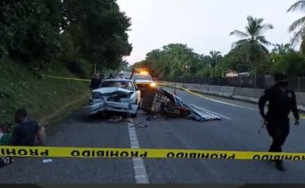 Choque deja seis migrantes haitianos lesionados en Chiapas