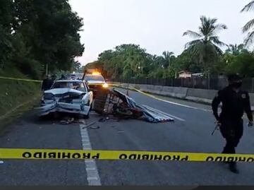 Choque deja seis migrantes haitianos lesionados en Chiapas