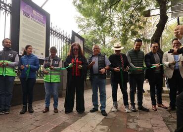 Secretaría de Gestión Integral de Riesgos y Protección Civil inaugura exposición fotográfica “1985: Cuatro Décadas de Fuerza Colectiva”