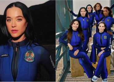 Katy Perry, sana y salva tras abordar uno de los cohetes de Blue Origin