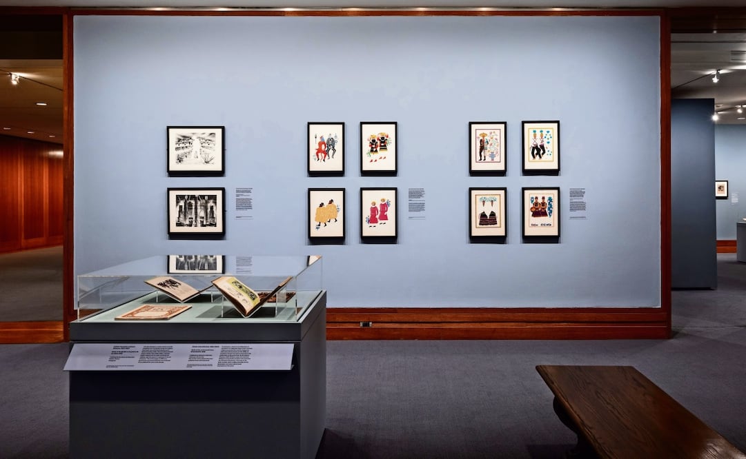 En la exposición se muestran obras de José Guadalupe Posada, David Alfaro Siqueiros, Fernández Ledesma, Diego Rivera, Baltasar Troncoso y Sotomayor y Leopoldo Méndez. Foto:  Hyla Skopitz. Museo Met