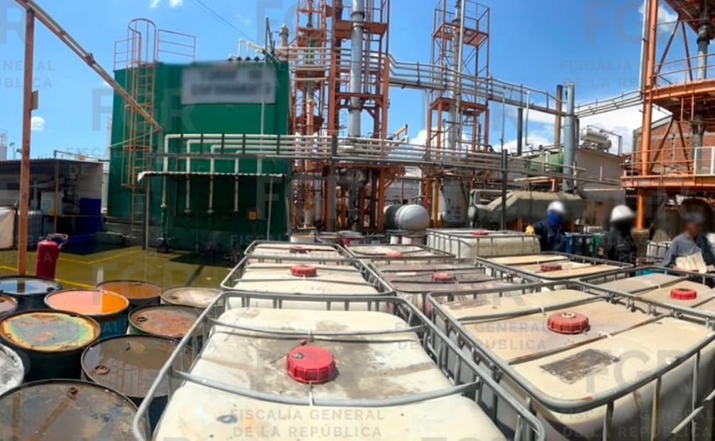 FGR desarticula cuatro centros de procesamiento ilícito de combustible en San Luis Potosí, Hidalgo y Morelos (04/07/2026). Foto: Especial