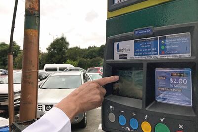 Naucalpan capta más de 4 mdp a través de los parquímetros  