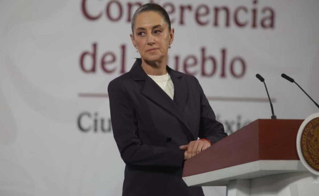 Claudia Sheinbaum, presidenta de México, durante la mañanera del 5 de noviembre del 2025. Foto: Carlos Mejía/ EL UNIVERSAL