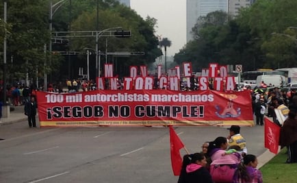 Forty-thousand Antorchistas take over central Mexico City