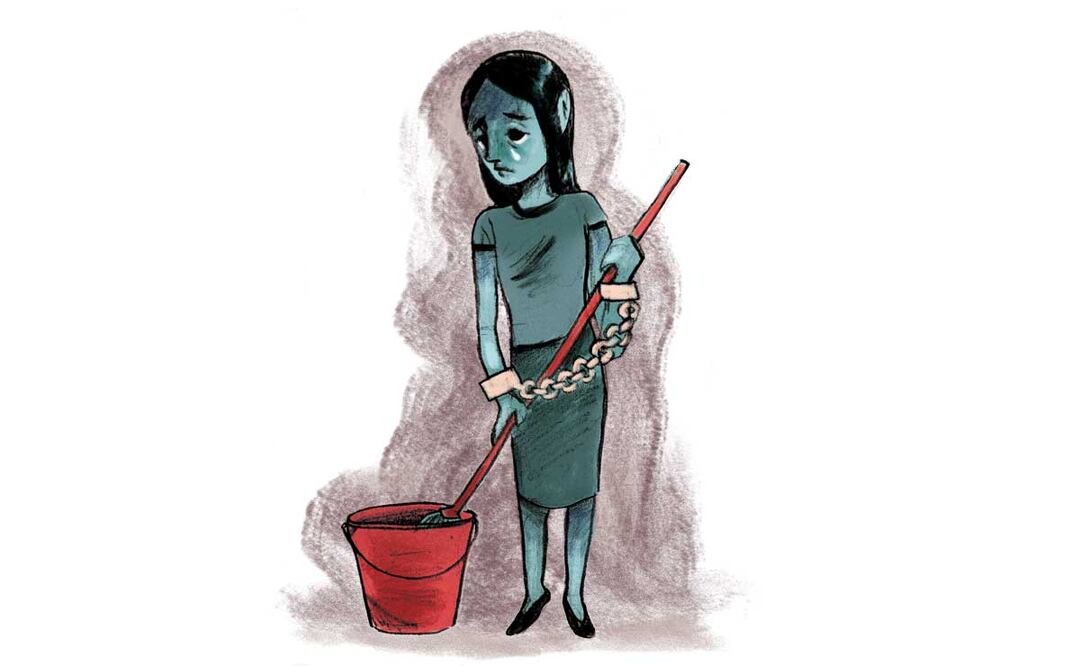 Explotación en niñas. Ilustración: Dante de la Vega.