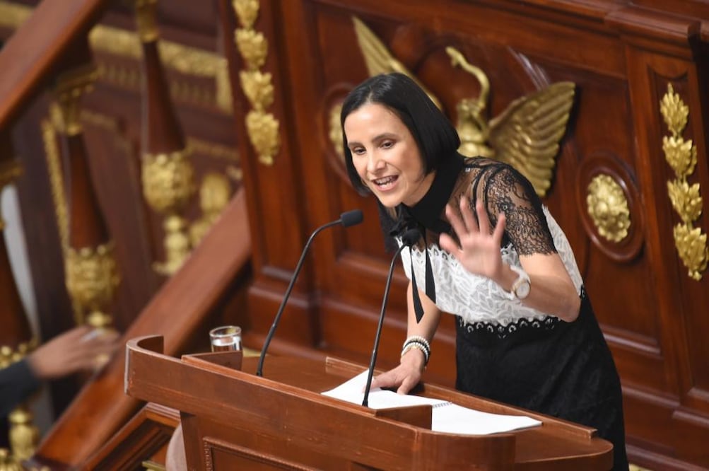 Secretaria de Finanzas, Luz Elena González. Foto Especial