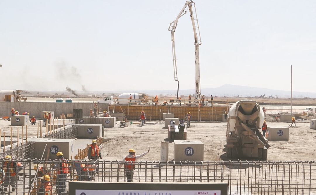 En el aeropuerto Felipe Ángeles trabajan 25 mil empleados, según informaron autoridades militares. Foto: Archivo EL UNIVERSAL.