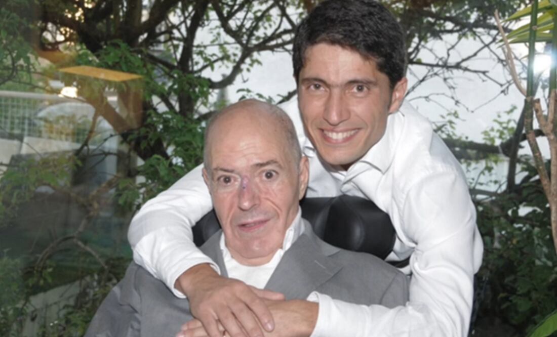 Ivo Vieira con su padre. (FOTO: ESA)
