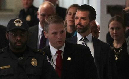 Hijo de Trump acude al Congreso de EU para declarar sobre trama rusa