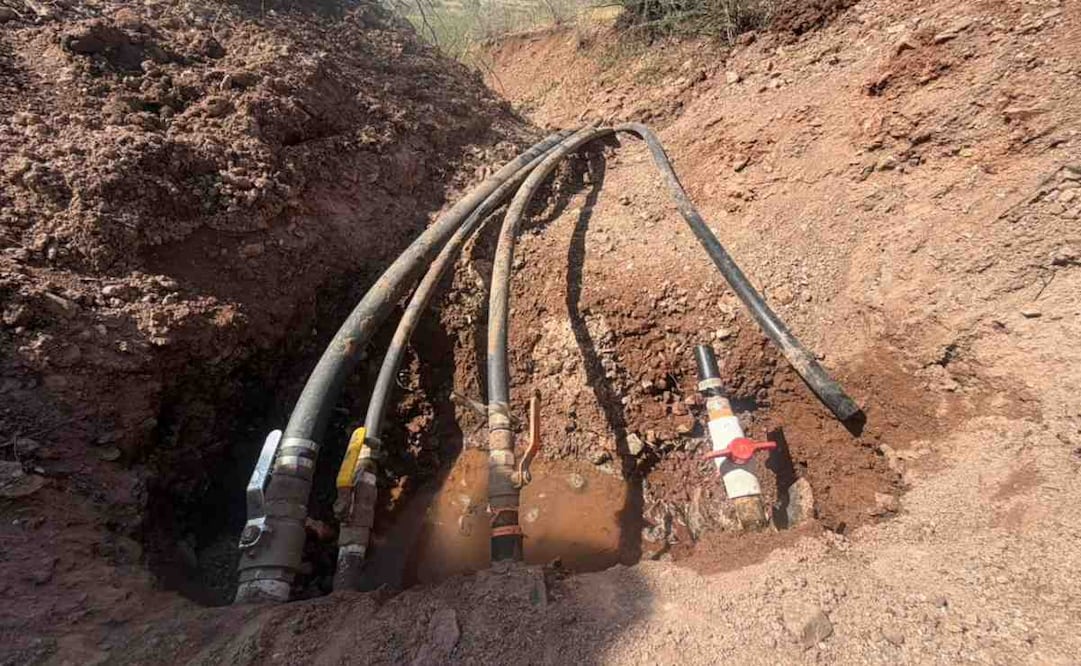 Clausuran tomas clandestinas de agua en Chihuahua. Foto: Especial.