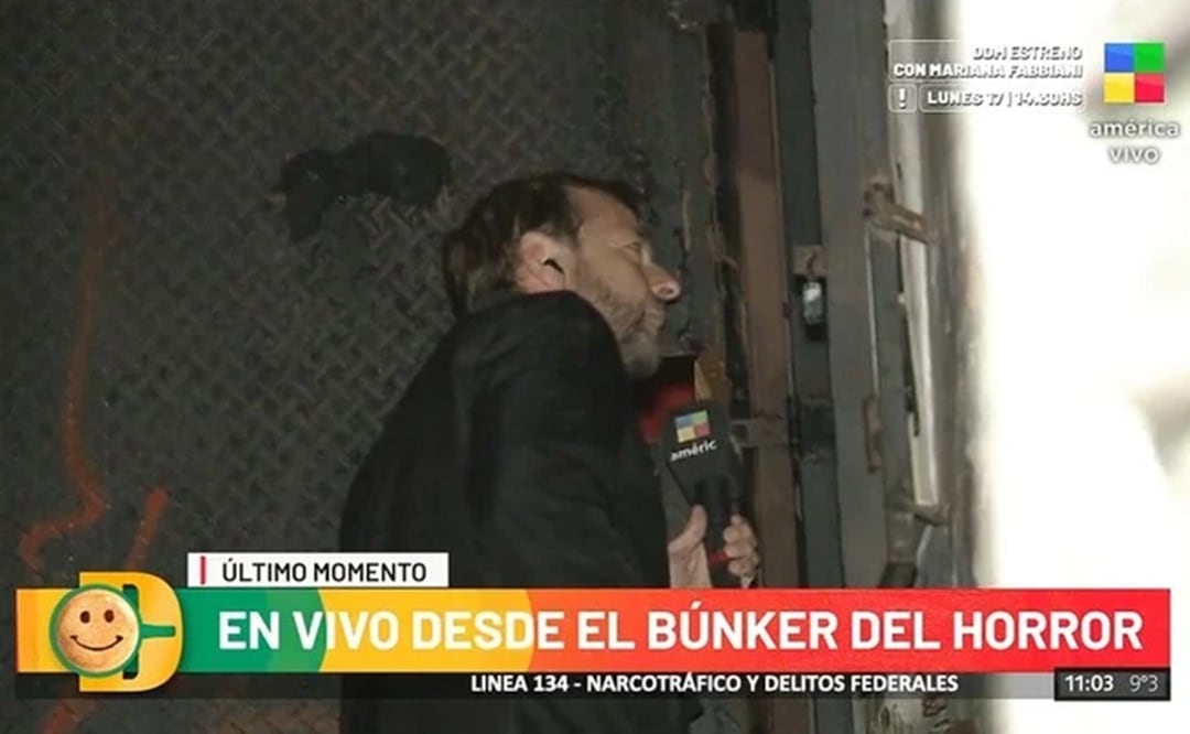 Fabián Rubino compro droga en un búnker en Argentina. Foto: Tomada del video