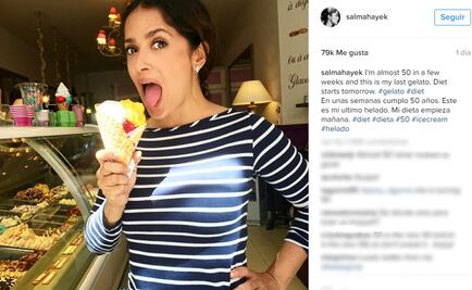 Salma Hayek, a punto de cumplir 50 y sin hacer dieta