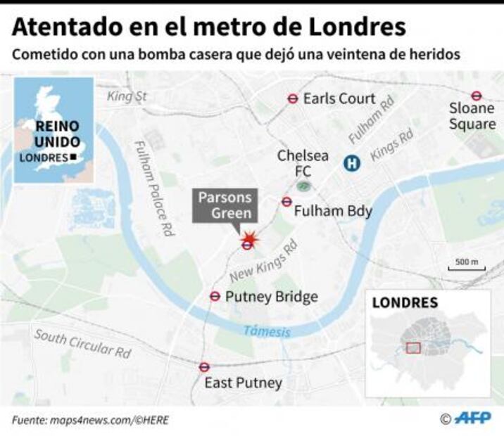 Lo que sabemos hasta ahora del atentado en el metro de Londres