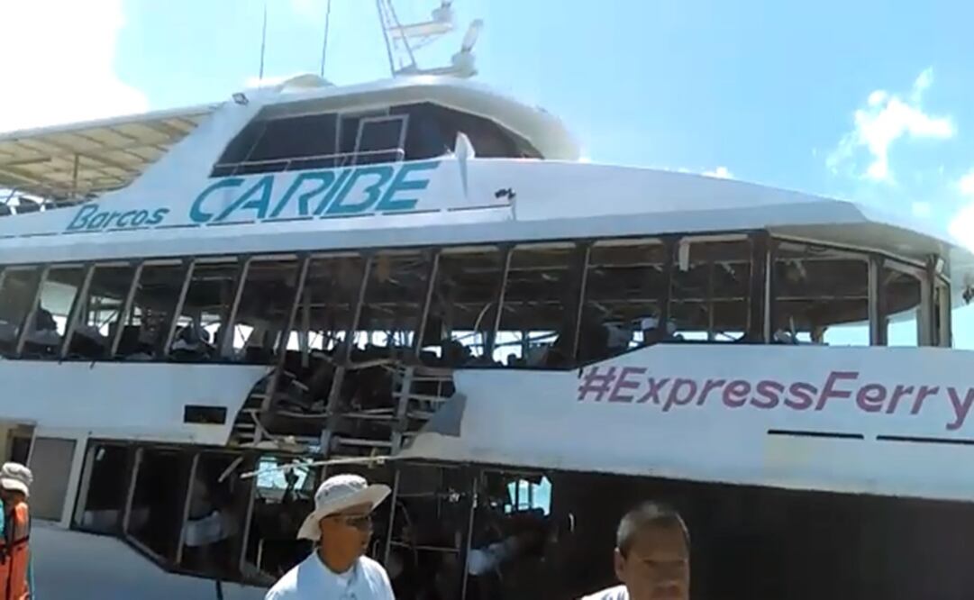 La autoridad desconoce aún las causas de la explosión de la embarcación propiedad de la naviera “Barcos Caribe” (Foto: Especial)
